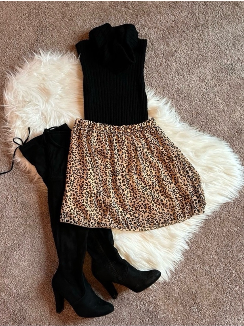 Leopard Print Skirt